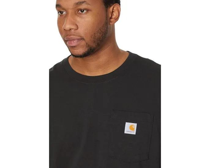 Carhartt Рабочая футболка с длинным рукавом и нагрудным карманом