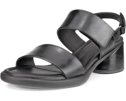ECCO Босоножки Sculpted 35 Luxe Strap с открытым носком и каблуком-столбиком черные