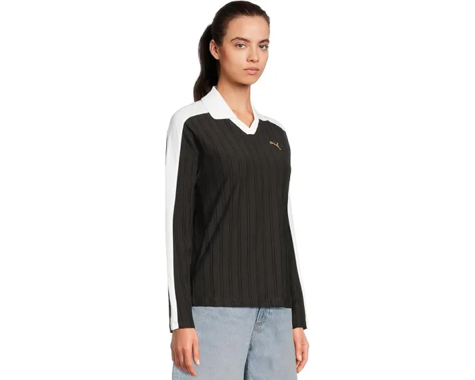 PUMA Поло с длинным рукавом T7 Relaxed и спортивными вставками