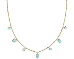 Колье Kendra Scott Cailin с нежным рядом кристаллов и застежкой-лобстер