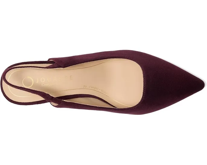 Туфли-лодочки Journee Collection Paulina с острым носком и ремешком на щиколотке