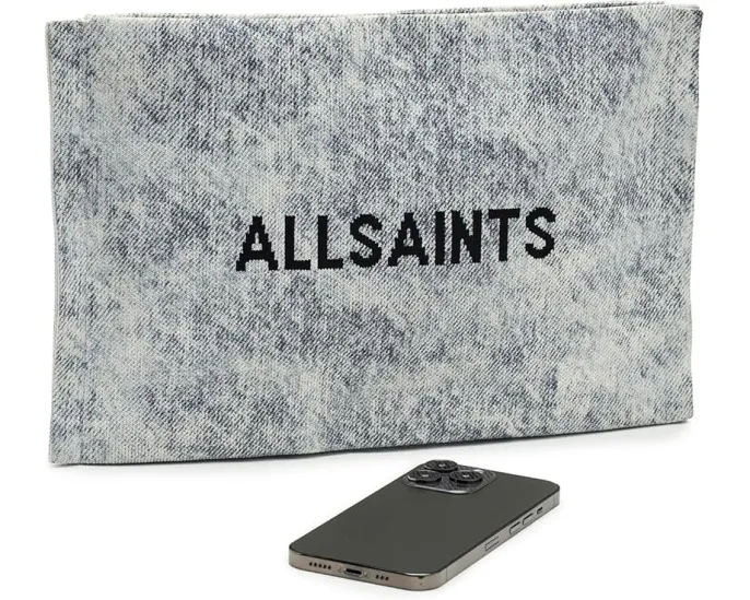 Джинсовый клатч Izzy из переработанного полиэстера AllSaints