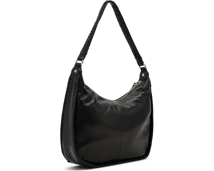Сумка через плечо HOBO Mia Crescent Large Hobo черная