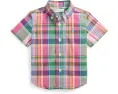 Рубашка Polo Ralph Lauren Kids из хлопкового поплина в клетку для младенцев