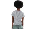 Футболка Louisa Stripe Short Sleeve Tee с короткими рукавами и прямым подолом