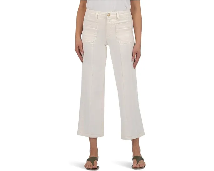 Джинсы KUT from the Kloth Charlotte с высокой посадкой и широкими штанинами в светлом оттенке