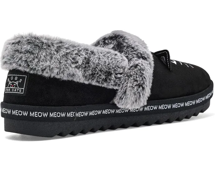 BOBS from SKECHERS тапочки Cozy Kiss с мордочкой кота