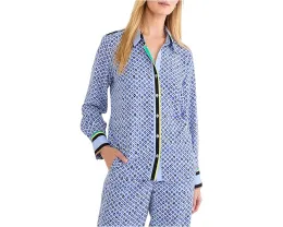 Рубашка NIC+ZOE Petite с мозаичной отделкой и принтом