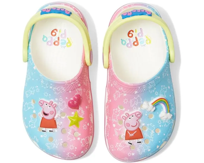 Детские сабо Crocs Classic с героями Peppa Pig для малышей