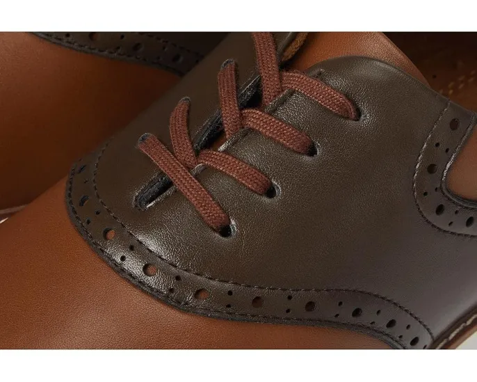 Florsheim Kids мальчиковые оксфорды Vibe Jr с седлом и стелькой из Memory Foam