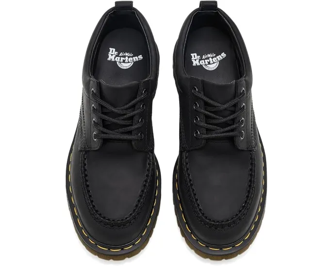 Ботинки Dr. Martens Lowell из кожи Crazy Horse черные