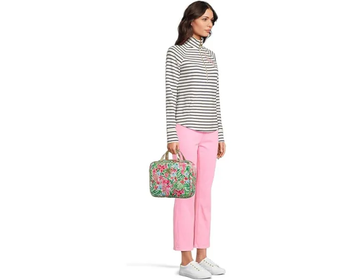 Косметичка Lilly Pulitzer Constance Case с верхней молнией и ручками