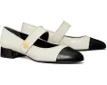 Туфли Tory Burch Cap-Toe Mary Jane Heel Ballet 25mm с контрастным носком