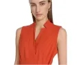 Платье Calvin Klein Scuba Crepe с V-образным вырезом