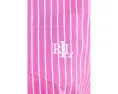 Пижамный комплект Long Sleeve Notch Collar Long Pants PJ от Lauren Ralph Lauren с принтом в розовую полоску