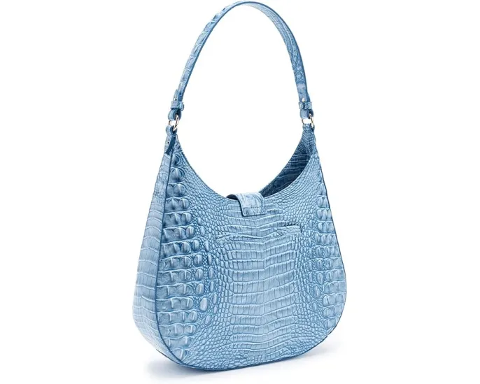 Сумка через плечо Fallon в стиле хобо с застежкой поворотным замком Brahmin