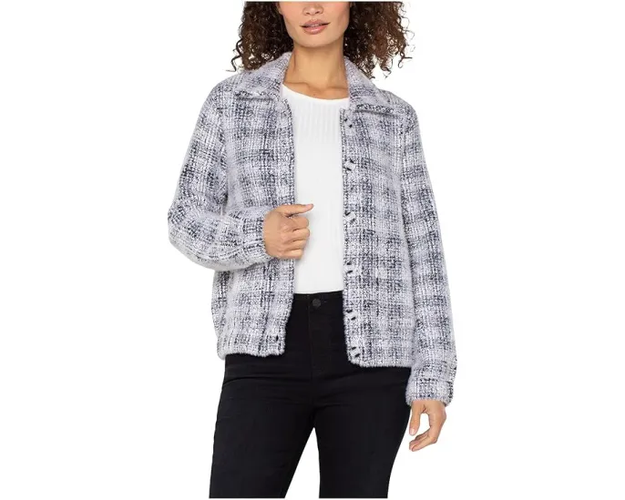 Свитер-бомбер Liverpool Los Angeles с длинными рукавами и воротником