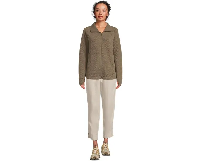 L.L.Bean Стеганая куртка Ridgeknit на молнии с капюшоном