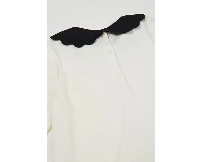 Блузка с кружевным воротником Janie and Jack для девочки на пуговицах