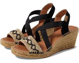 Сандалии Toni Pons Susa BN с клиновидным каблуком и перекрестными ремешками