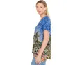 Футболка The Janie Favorite Drape Tee Johnny Was с драпировкой и принтом
