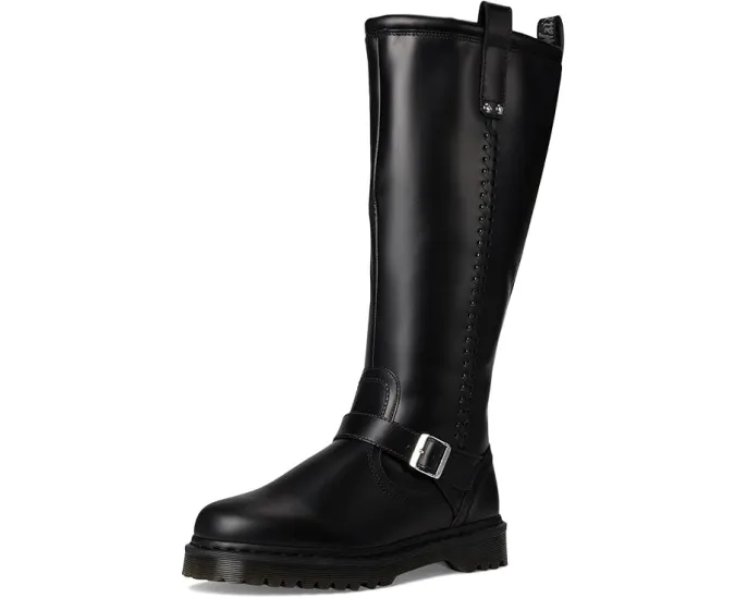 Высокие ботинки Dr. Martens Anistone до колена из состаренной кожи