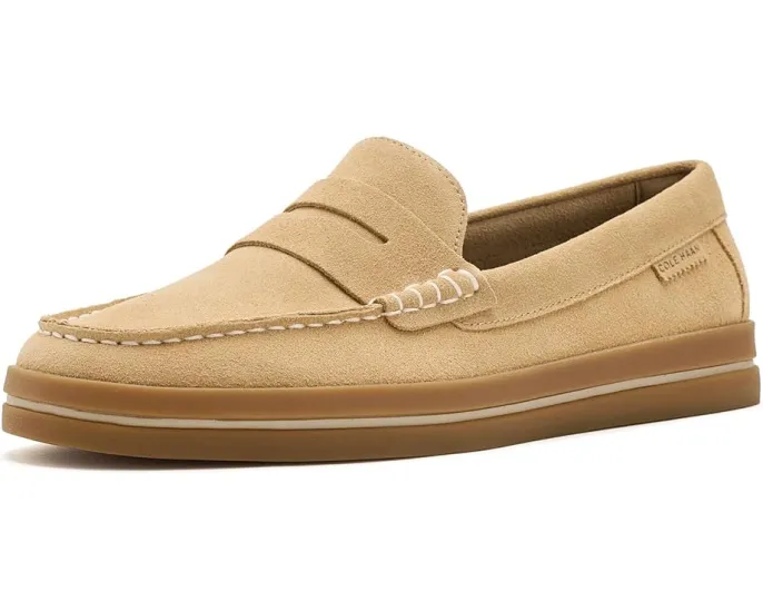 Кожаные лоферы Cole Haan Pinch Long-weekender Penny с пеной и резиновой подошвой