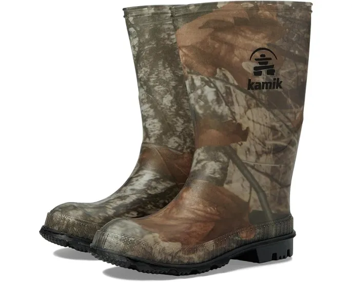 Детские резиновые сапоги Kamik Stomp с камуфляжным принтом