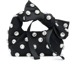 Мини-сумка Marc Jacobs The Gem Nylon Bow с бантом и съемным мешочком