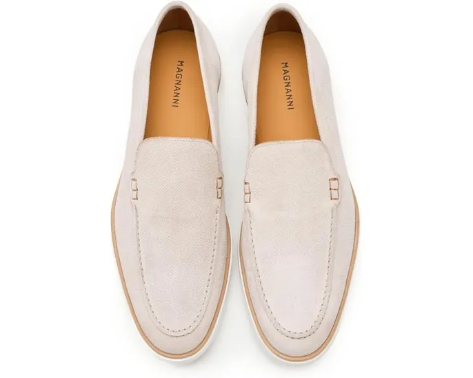 Мокасины Magnanni Lourenco из замши с кожаной стелькой и плоским каблуком