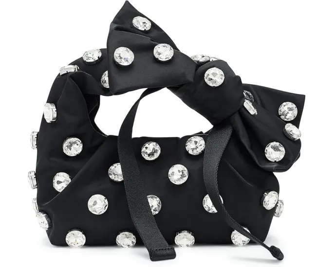 Мини-сумка Marc Jacobs The Gem Nylon Bow с бантом и съемным мешочком