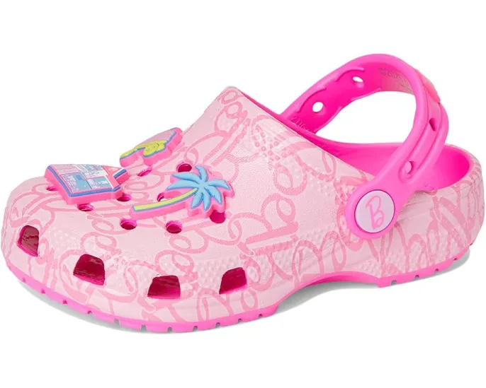 Crocs Kids Classic Barbie Clogs детские сабо с фиксированными шармами