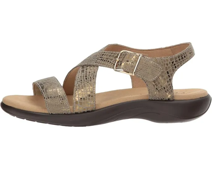 Сандалии SAS Laguna с тисненой кожей и регулируемой пряжкой