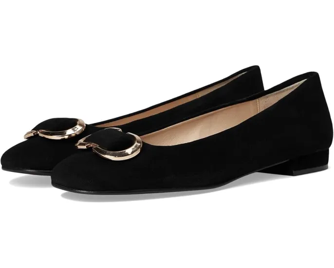 Туфли French Sole Pamela на невысоком каблуке из замши