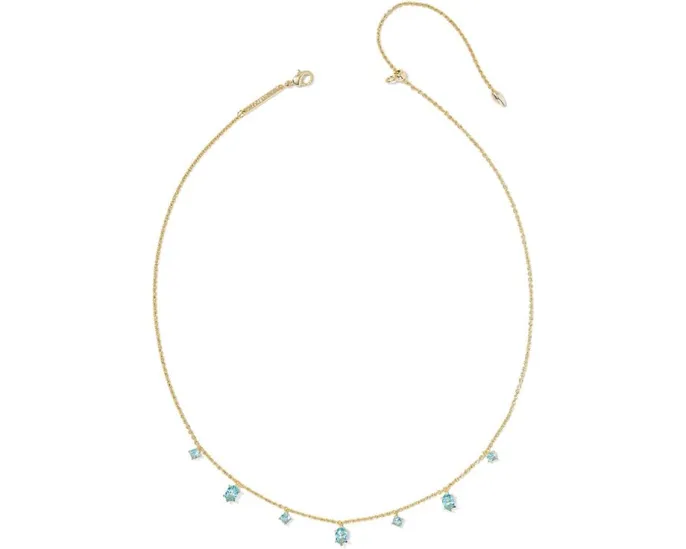 Колье Kendra Scott Cailin с нежным рядом кристаллов и застежкой-лобстер