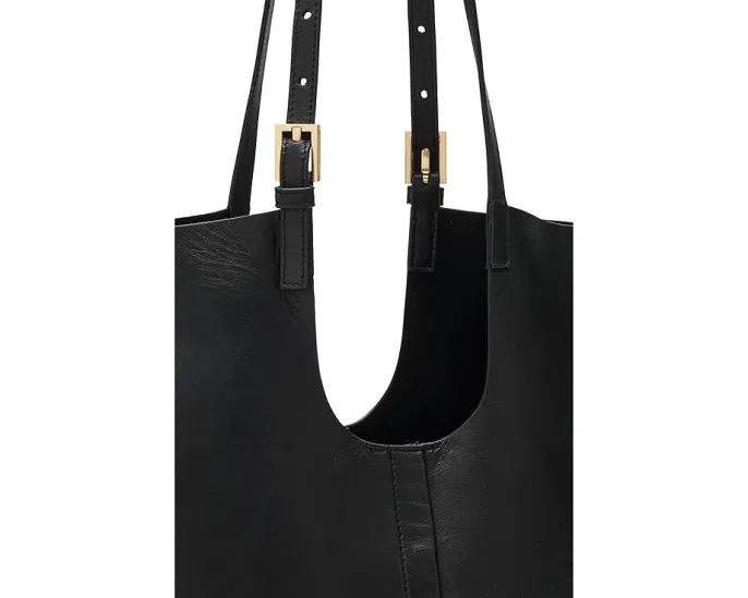 Сумка AllSaints Ara East/West Tote через плечо из овечьей кожи черная