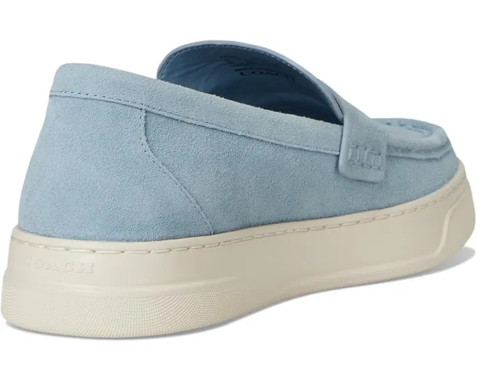 Лоферы COACH Hybrid с верхом из замши и фирменным тисненым узором