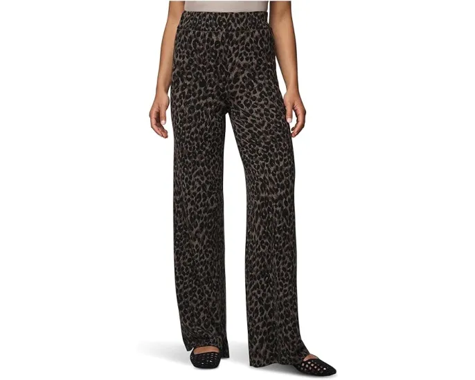 Splendid Уютные брюки Leopard Sweater с леопардовым принтом и эластичным поясом