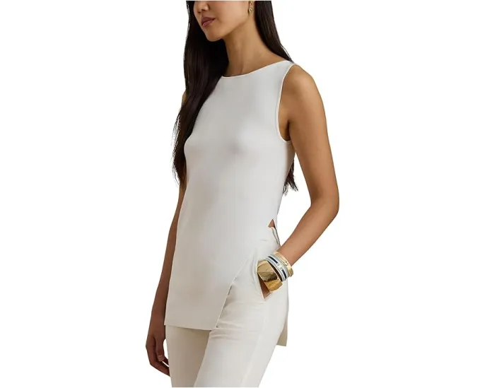 Свитер без рукавов с рубчатой вязкой Lauren Ralph Lauren для стильного образа