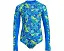Детский купальник Nike Kids Doodle Logo с длинным рукавом и молнией спереди