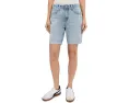Шорты Ex-Boyfriend Mid-Rise Slouchy из хлопка AG Jeans с длиной шагового шва 7 дюймов