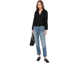 Джинсы Madewell Jules Slim Boy In Atlin Wash с прямым кроем и высокой посадкой