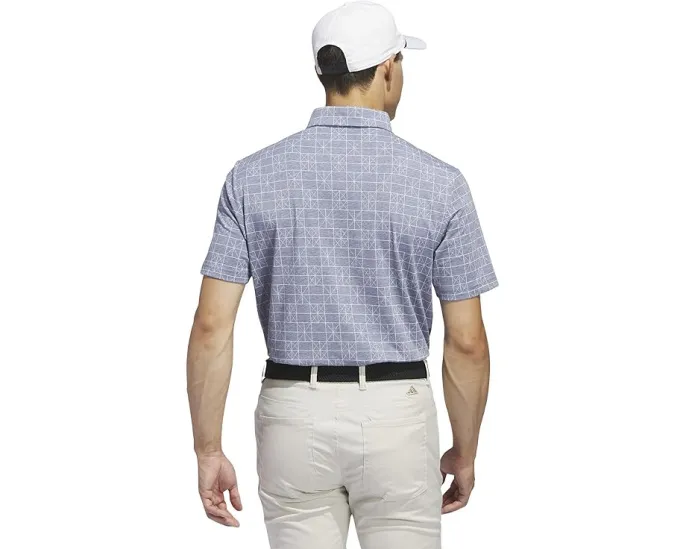 Adidas Go-To Printed Short Sleeve Polo с принтом и коротким рукавом