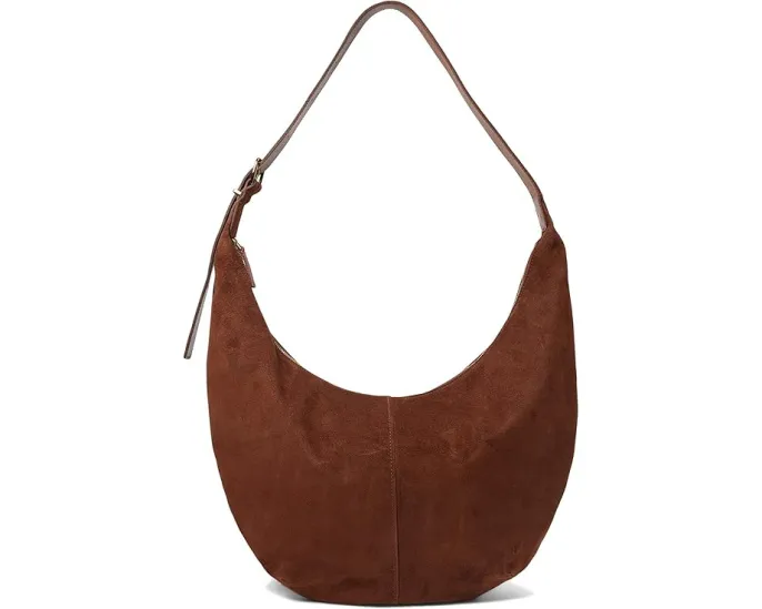 Сумка Madewell Hobo из мягкой замши с откидной крышкой и двумя отделениями