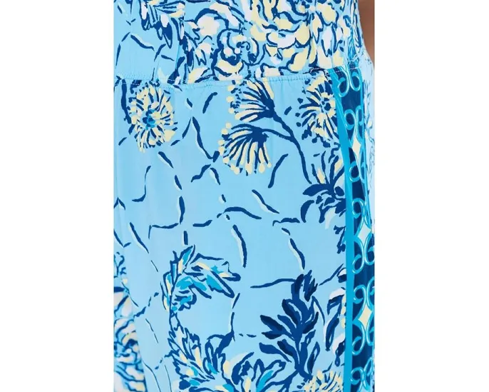 Lilly Palazzo Bal Harbour с прямыми брюками и эластичным поясом на средней посадке