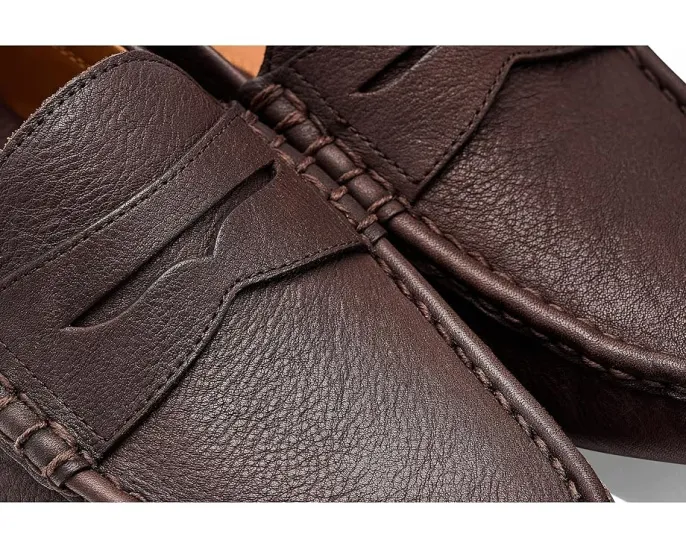 Мокасины Polo Ralph Anders из натуральной кожи с ремешком и резиновой подошвой