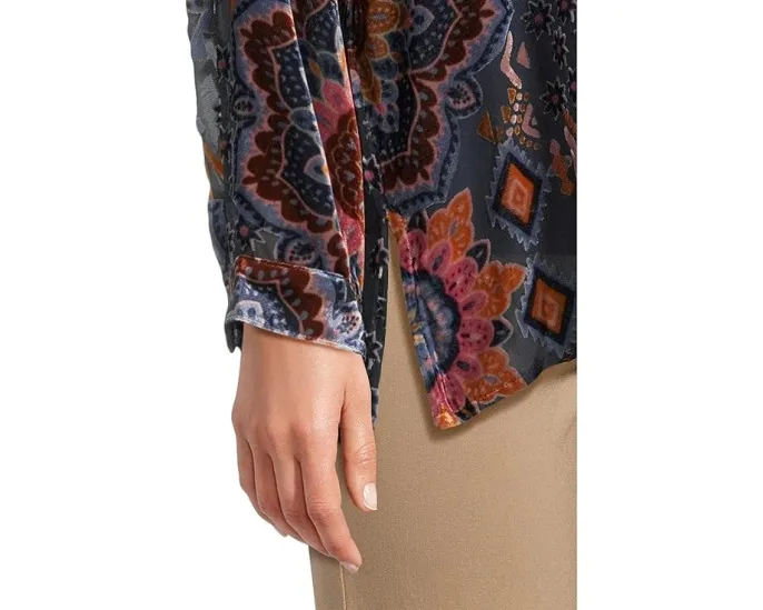 Рубашка Johnny Was The Oversized Audrey oversize с замысловатым принтом