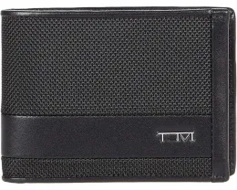 Tumi Alpha Double Billfold кожанный бумажник с двумя отделениями