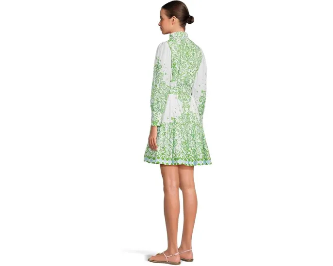 Платье Lilly Pulitzer Drena с воротником стойкой и поясом