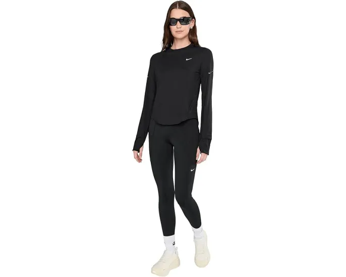 Nike Swift Dri-FIT Ultraviolet беговой лонгслив с круглым вырезом